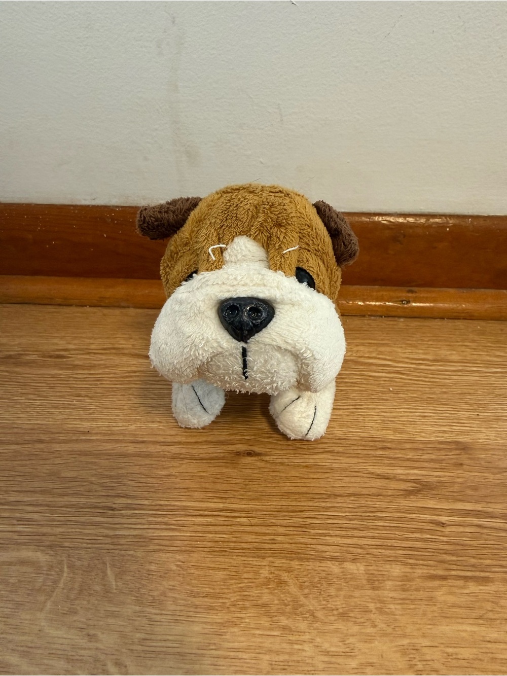 Ganz Lil’ Kinz Bulldog Plush Webkinz Stuffed Dog Toy Brown White No Code